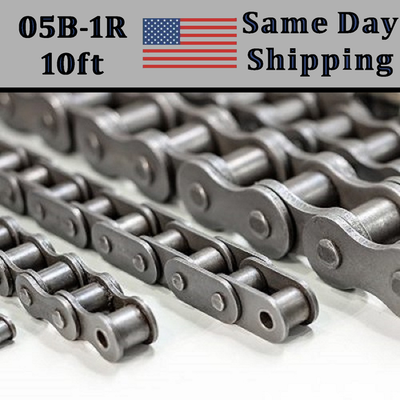 05B-1R Roller Chain METRIC 3.05 Meters / 10 FT With Free Connecting Link