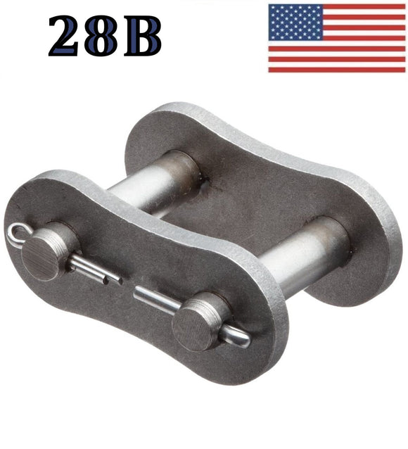 2828 Chain 28B-1 ROLLER CHAIN MASTER CONNECTING LINK *PACK OF 2* SAME DAY SHIPPIN ...