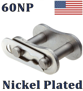 #60NP Nickel Plated Connecting / Master Link (10 pack) For #60NP Roller Chain