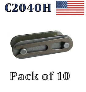 C2040H Connecting Link (10 pack) #C2040H Conveyor roller chain 1" Pitch Master
