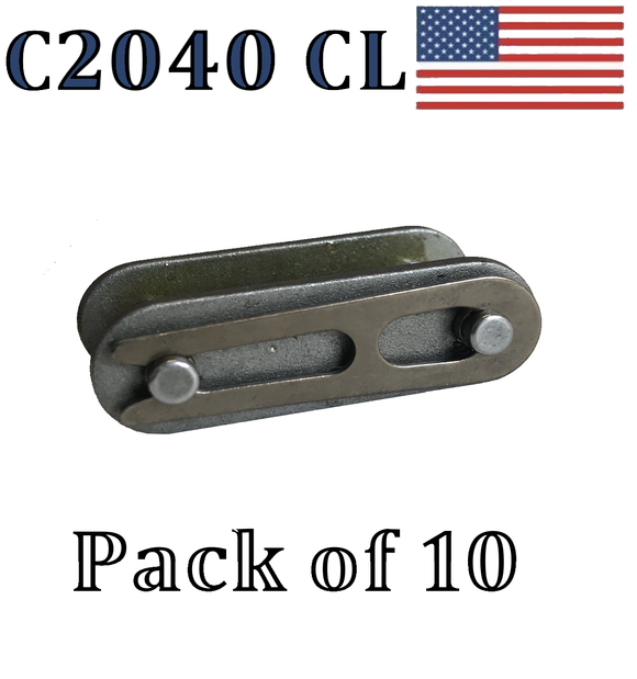 C2040 Connecting Link (10 pack) for #C2040 Conveyor roller chain 1