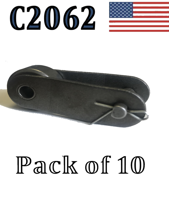 C2062 Conveyor Roller Chain Offset Link (10 Pack) 1 1/2