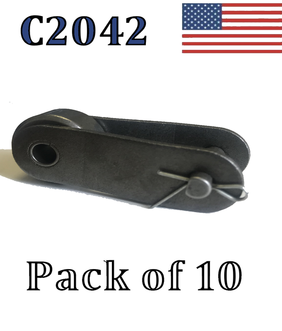 C2042 Conveyor Roller Chain Offset Link (Quantity 10) 1