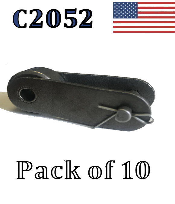 C2052 Conveyor Roller Chain Offset Link (10 Pack) 1 1/4