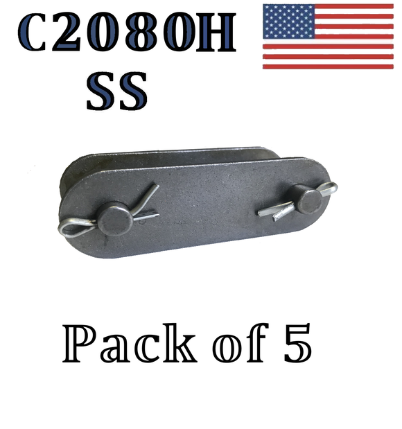 C2080HSS Connecting Link (5 pack) #C2080HSS Conveyor roller chain 2