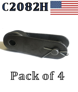 C2082H Offset Link (4 pack) for conveyor roller chain 2" Pitch OVERSIZED ROLLER